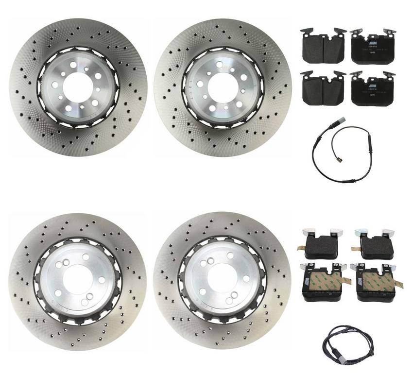 BMW Brake Kit - Pads and Rotors Front &  Rear (380mm/370mm)